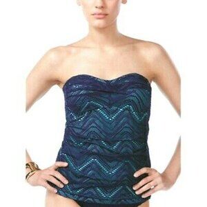Island Escape Tankini Top Twist Front Crochet